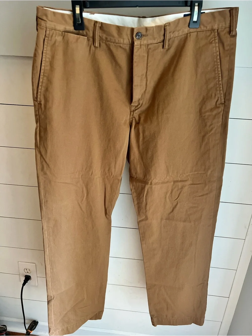 Polo Ralph Lauren Men's Classic Fit Dark. Khaki Chinos Cotton Twill 36 x 31